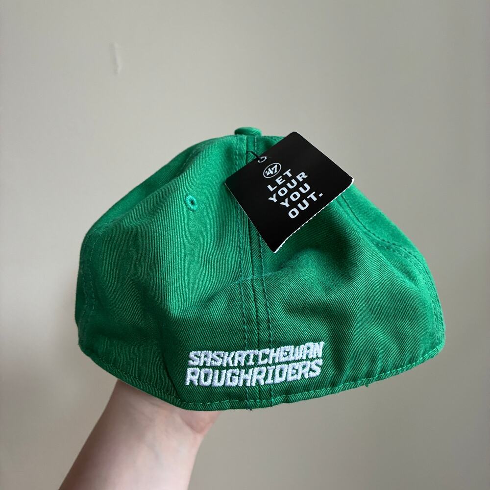 NWT Saskatchewan Roughriders '47 franchise fitted S green cap the rider store - Picture 5 of 9